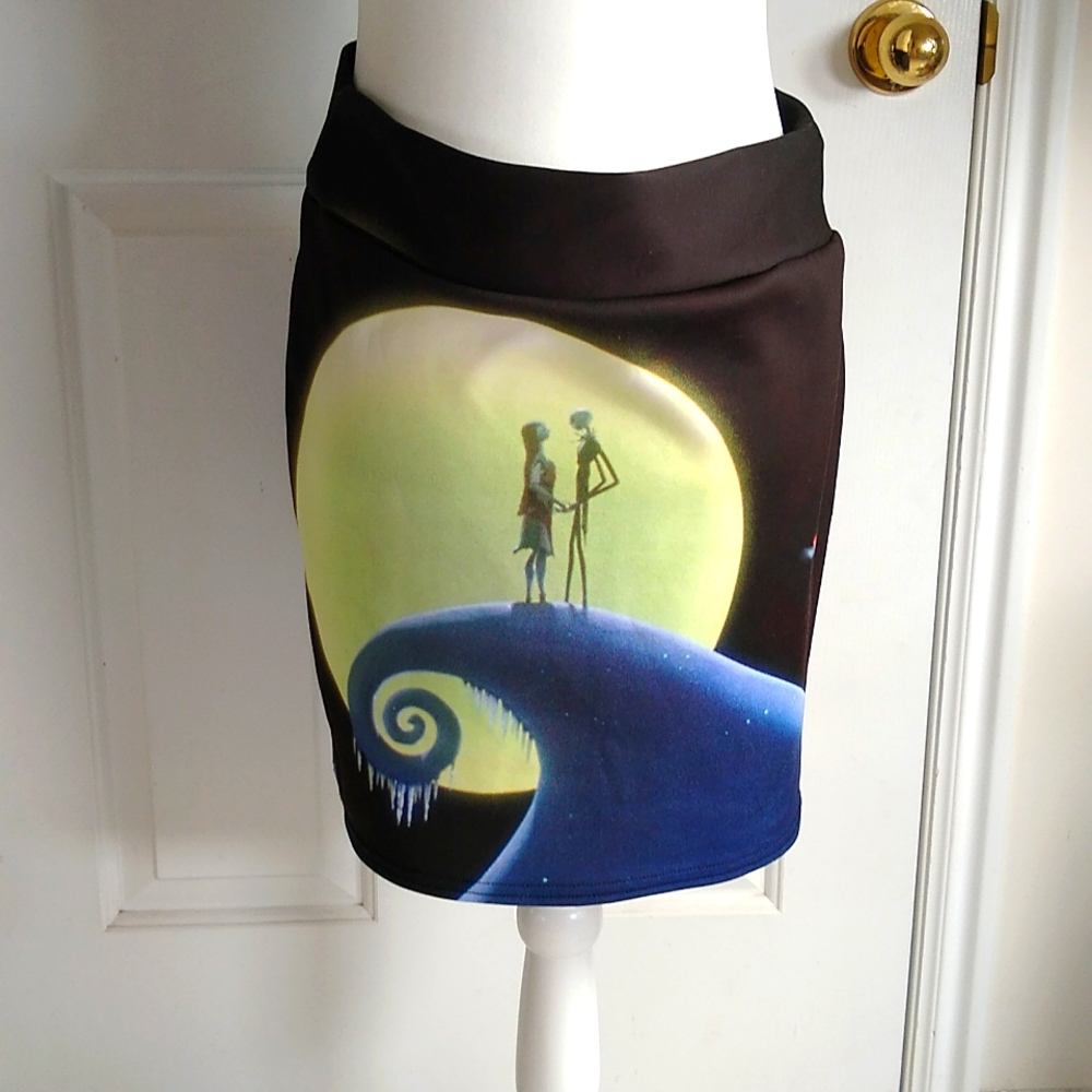 The nightmare before Christmas Jack & Sally skirt
